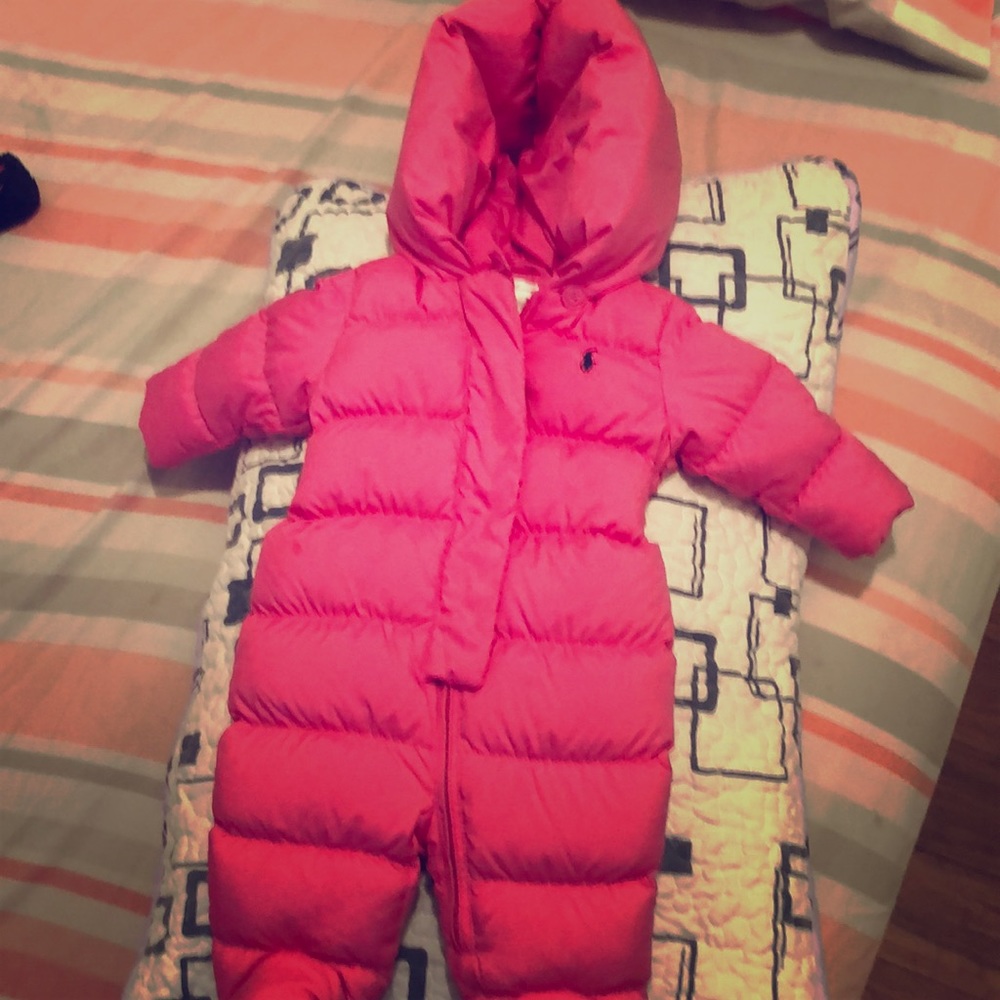 Girl Pink Ralphie Laurens coat